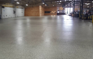 This image shows an Industrial building with a flake epoxy floor.