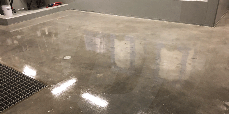 This image shows an Industrial building with a polished concrete floor.