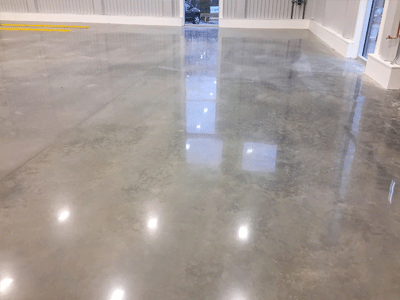 This image shows an Industrial building with a polished concrete floor.