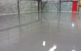 This image shows an Industrial building with a gray epoxy floor.