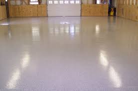 This image shows a floor with polyaspartic epoxy coating.