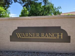 This image shows the neighborhood of Warner Ranch in Chandler Arizona